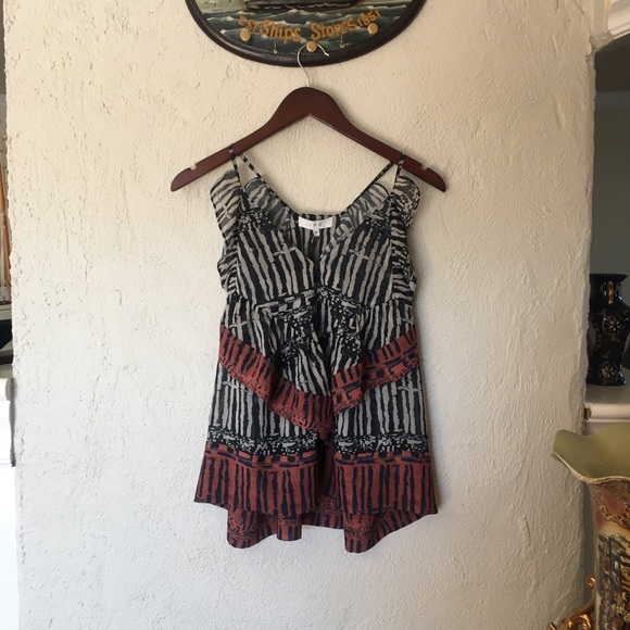 IRO Kaprine Chiffon Tank Top NWT Sz 6/M 38 - Picture 6 of 10